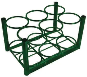 E Cylinder Rack, 6 Cylinder Capacity (1EA)