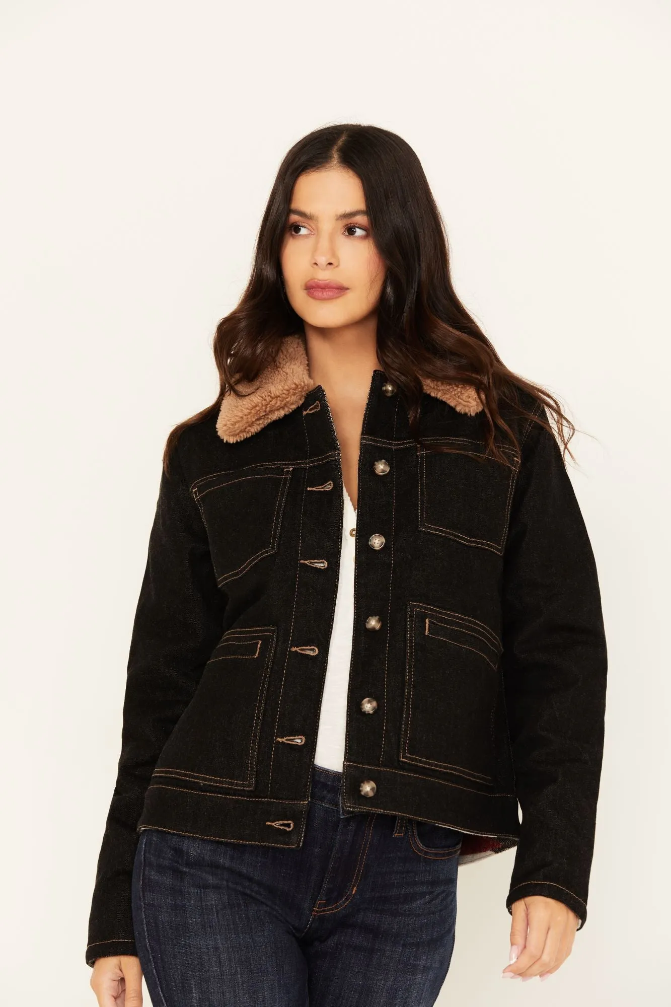 Easton Reversible Denim Blanket Jacket