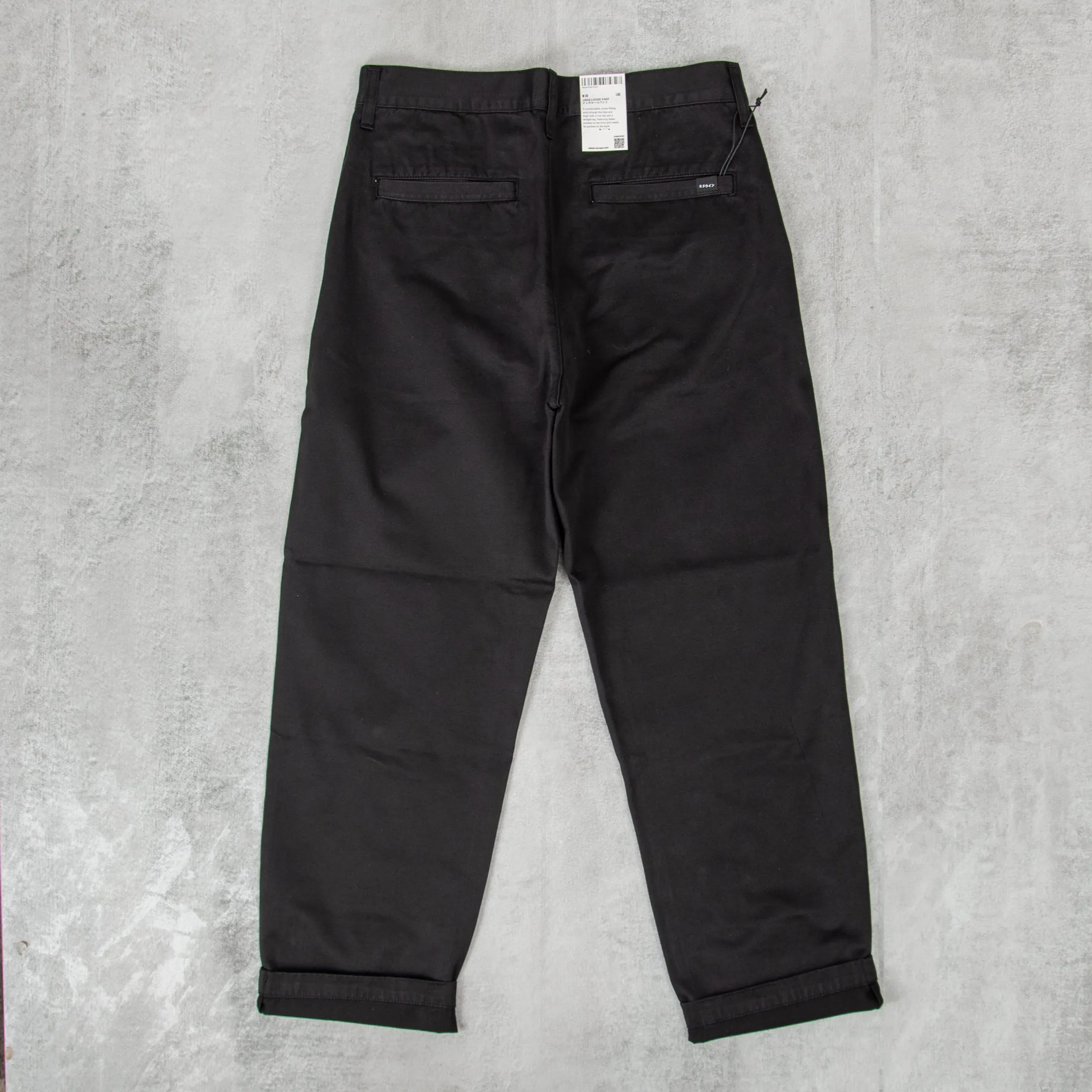 Edwin Jaga Loose Pant - Black Garment Dyed