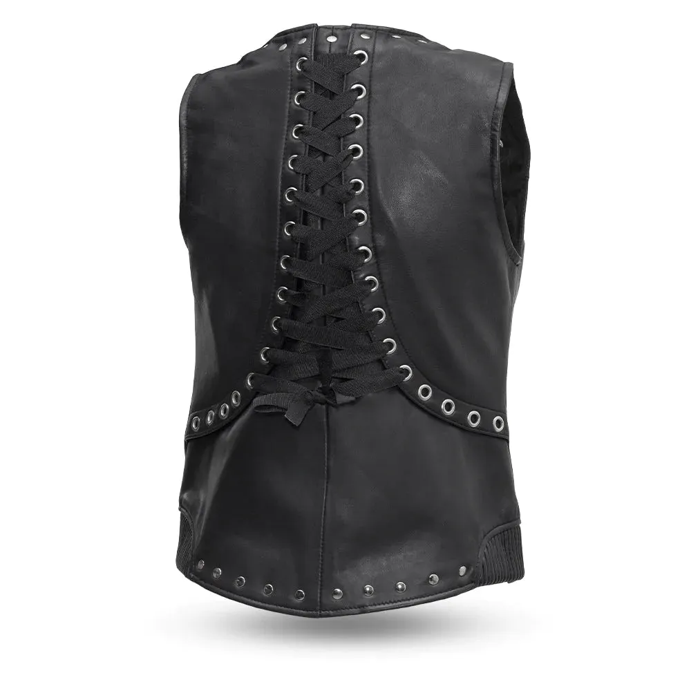 Empress Women's Motorcycle Leather Vest