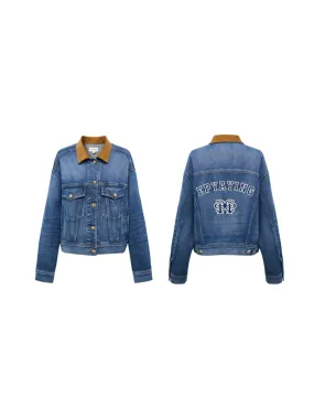 EP YAYING Cloud Denim Cotton Jacket