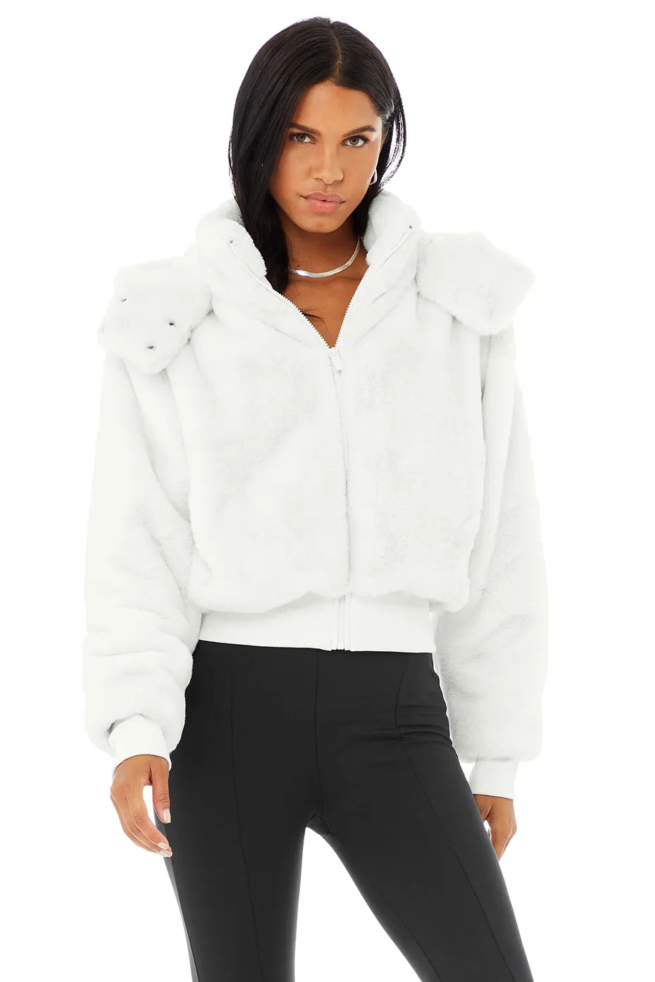 Faux Fur Foxy Jacket - Ivory