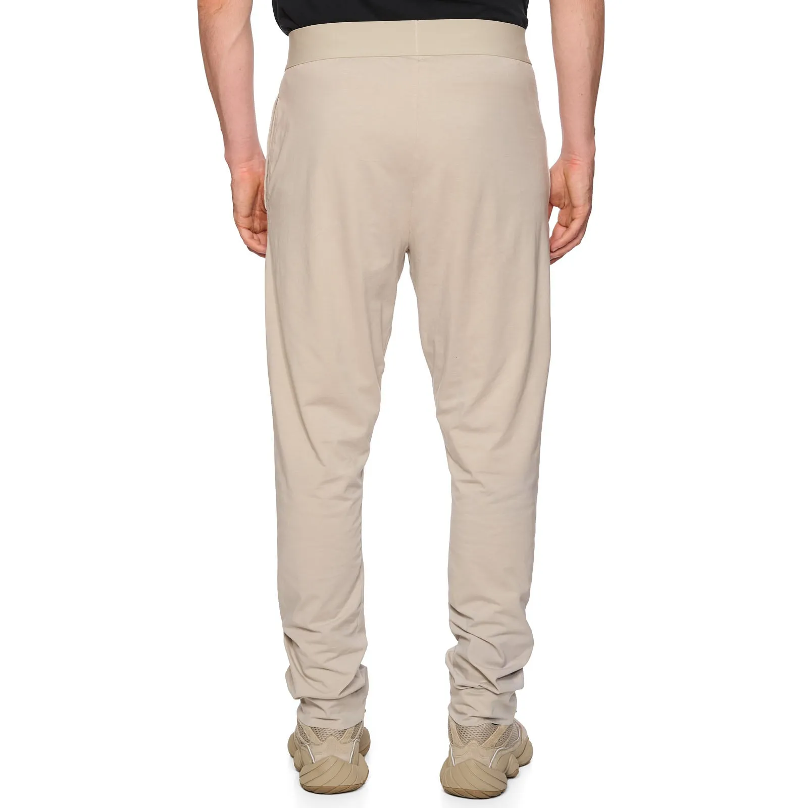 FEAR OF GOD Waist logo Beige Cotton Thermal Pants NEW Size L