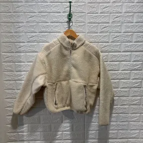 Fleece Sherpa Quarter Zip Pullover Jacket