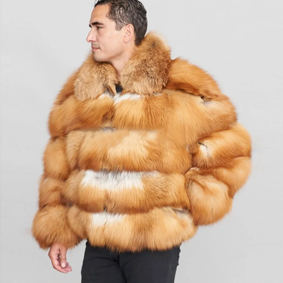 Full Pelt Real Fox Fur Collar Bombers