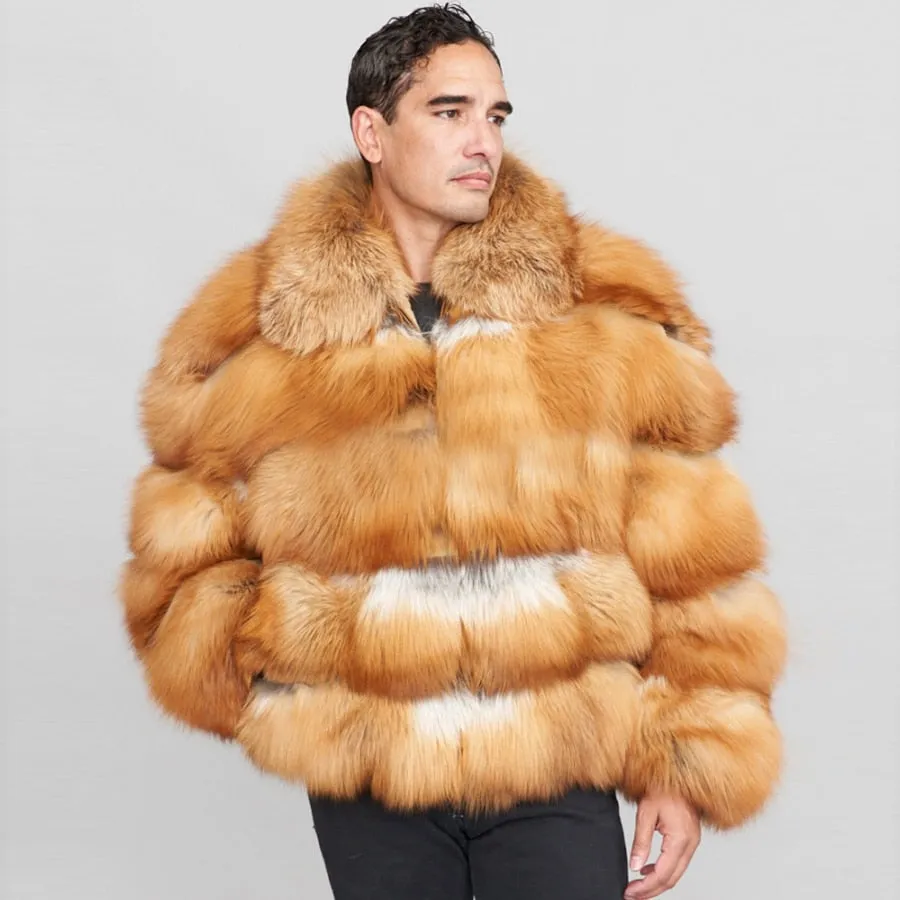 Full Pelt Real Fox Fur Collar Bombers