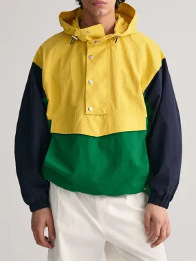 Gant Men Yellow Colour blocked Full Sleeves Hooded Jacket