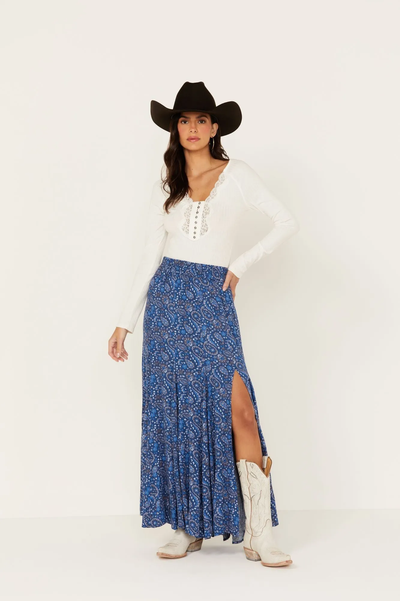 Garrison Printed Maxi Skirt