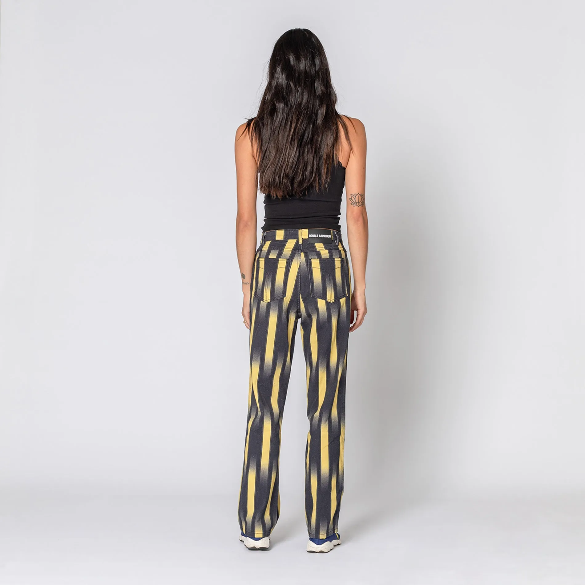 GHOST STRIPE YELLOW PARTY PANTS