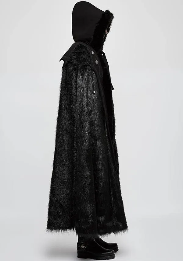 Gothic Witch/Warlock | LONG FUR CLOAK