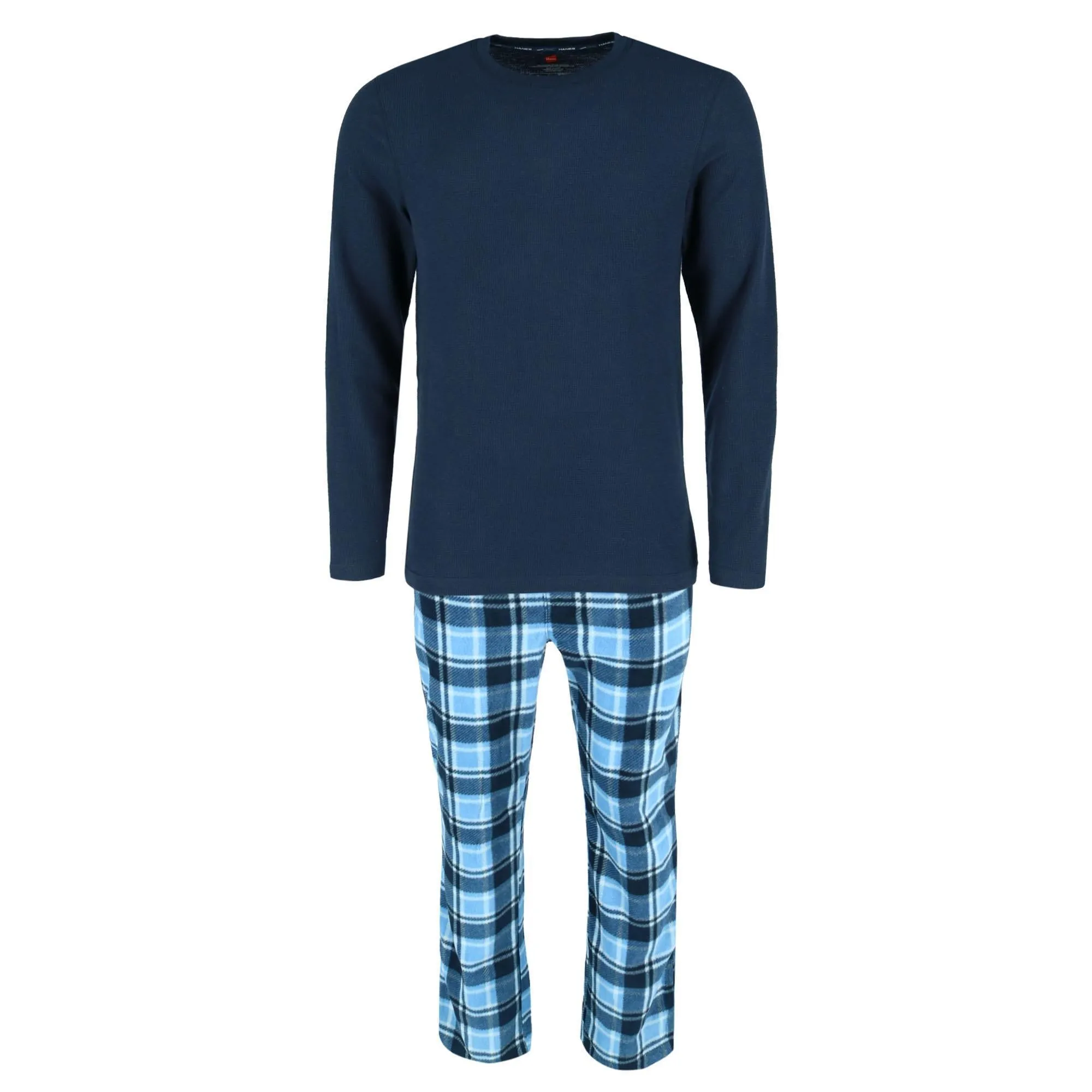 Hanes Men's Big and Tall X Temp Micro Fleece Pajama Set