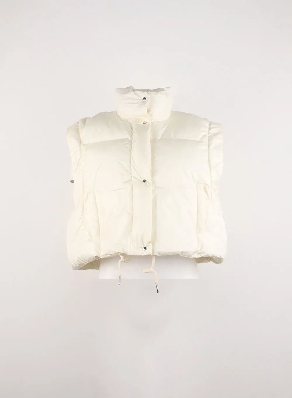 High Collar Crop Puffer Jacket ID306