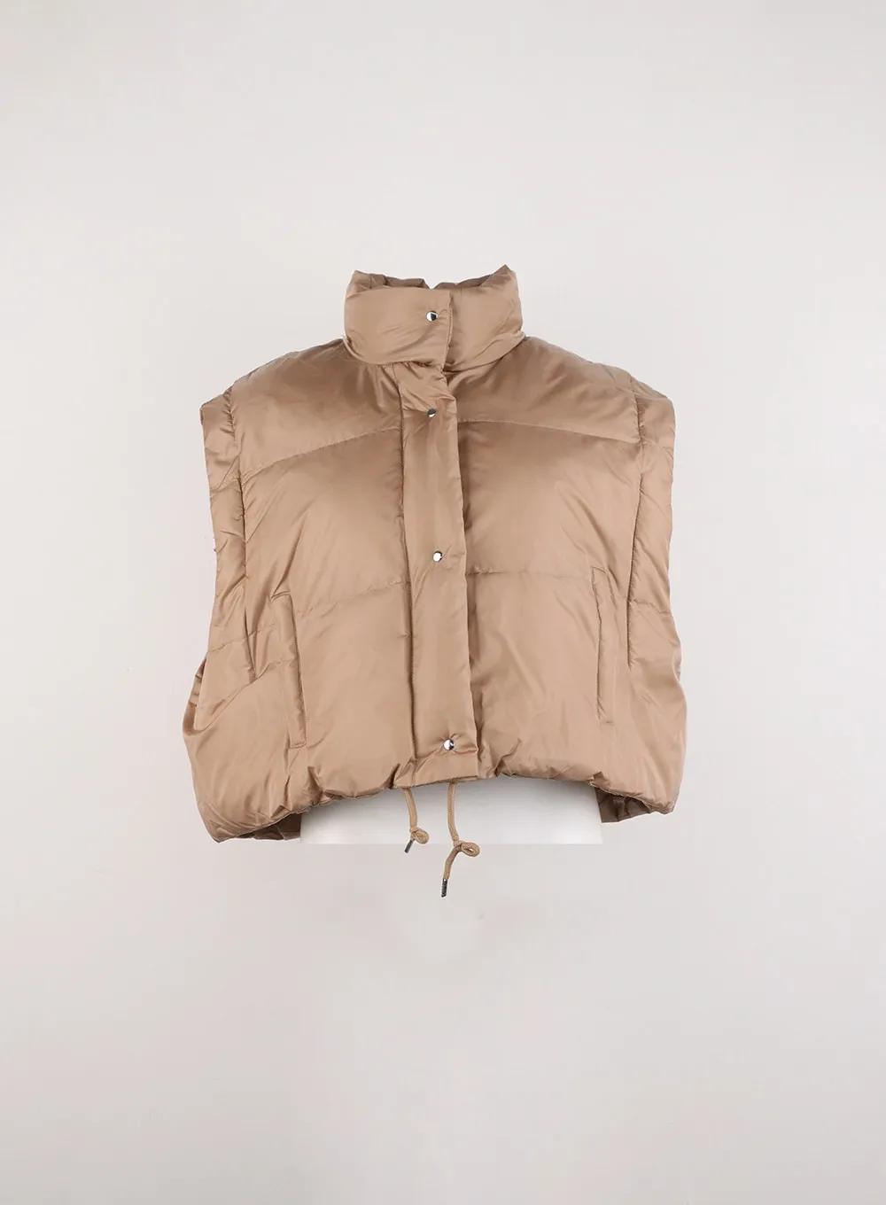 High Collar Crop Puffer Jacket ID306