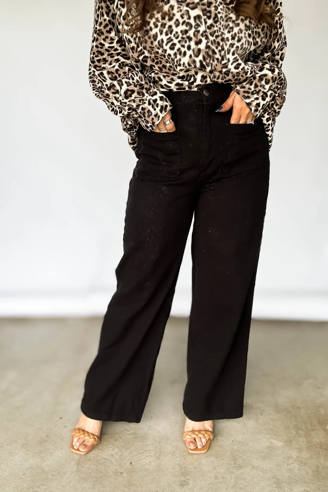 High-Waist Wide-Leg Pants