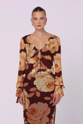 Isabelle Quinn Myla Blouse Maple Floral