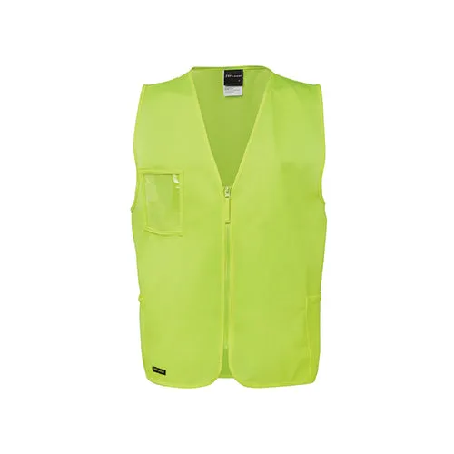 JBs Wear | Hi Vis Zip Safety Vest | 6HVSZ