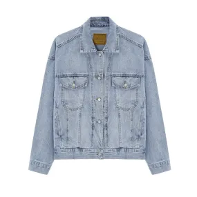 Jeans Jacket Women 2021 Spring Coat Oversize Vintage Boyfriend Loose Denim Jacket Outerwear Fashion Autumn Chic Ladies Jackets