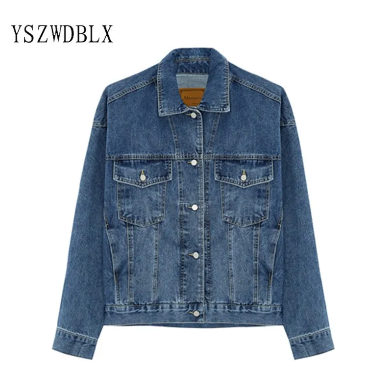 Jeans Jacket Women 2021 Spring Coat Oversize Vintage Boyfriend Loose Denim Jacket Outerwear Fashion Autumn Chic Ladies Jackets