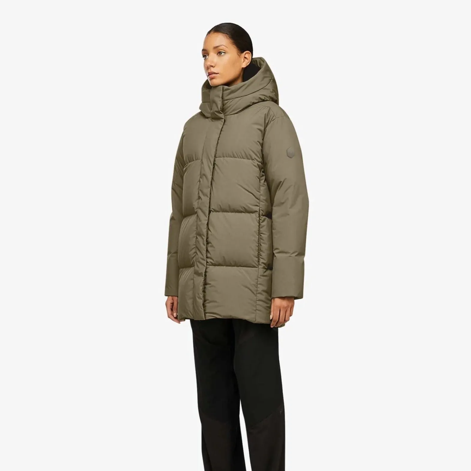 June Puffer Down Jacket (Taupe)