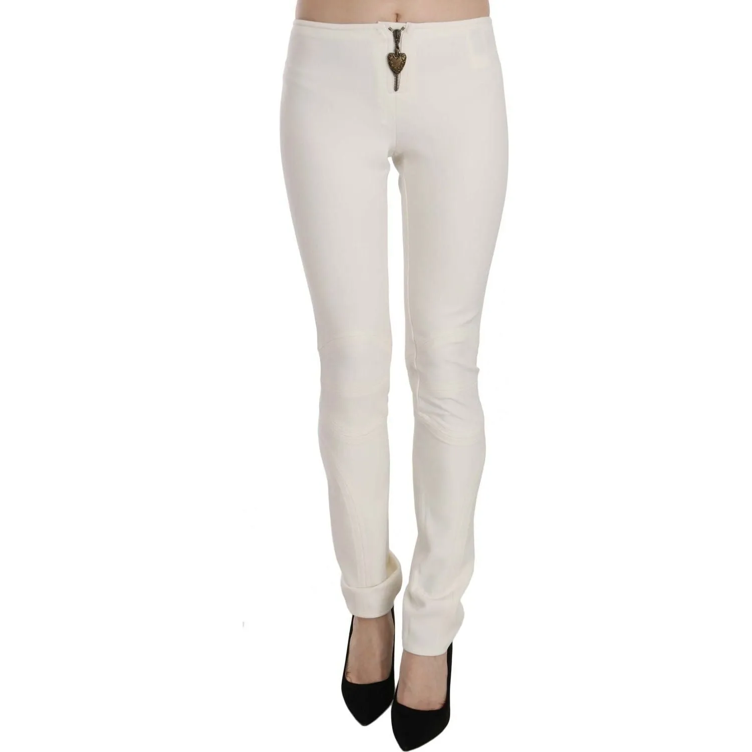 Just Cavalli Elegant Mid Waist Skinny Dress Pants