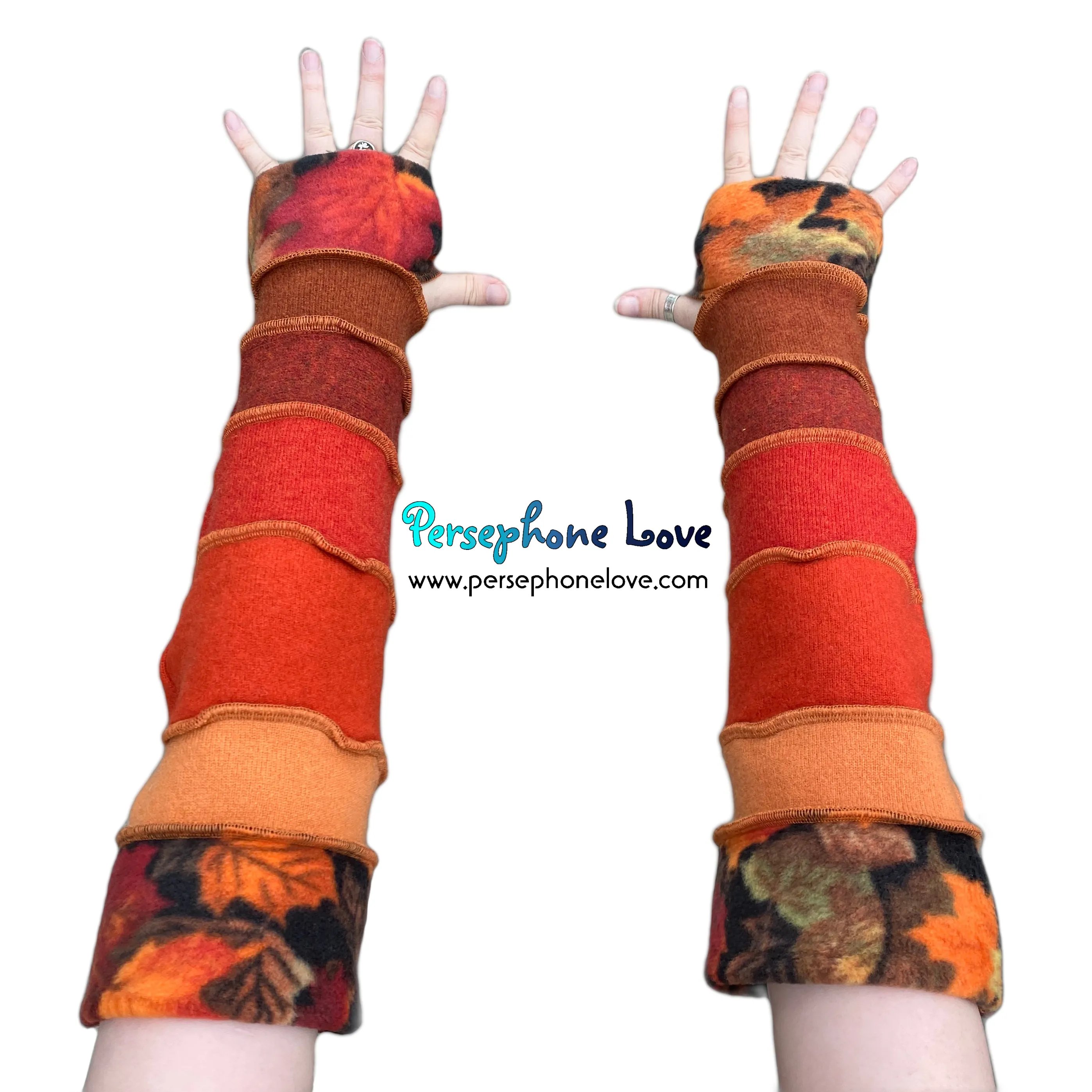 Katwise-inspired felted 100% cashmere arm warmers-1616