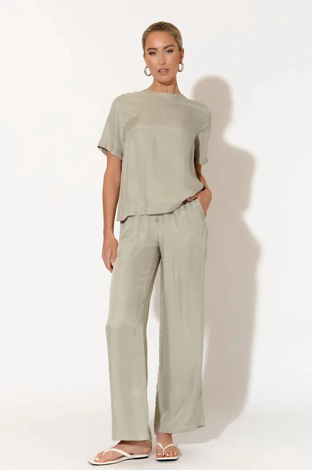 Kelly Cupro Pant Sage Green