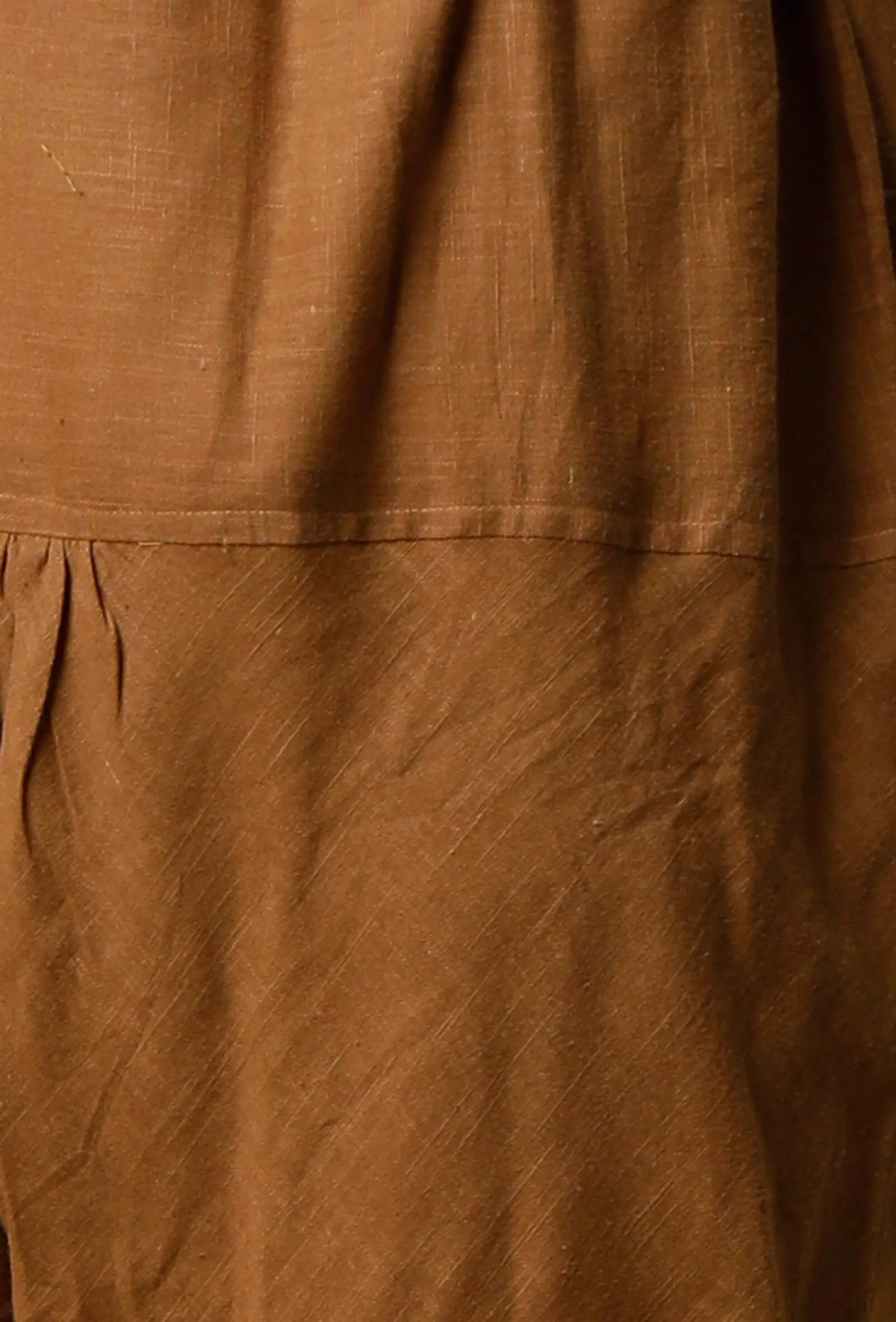 Khaki Cotton Slub Churidaar