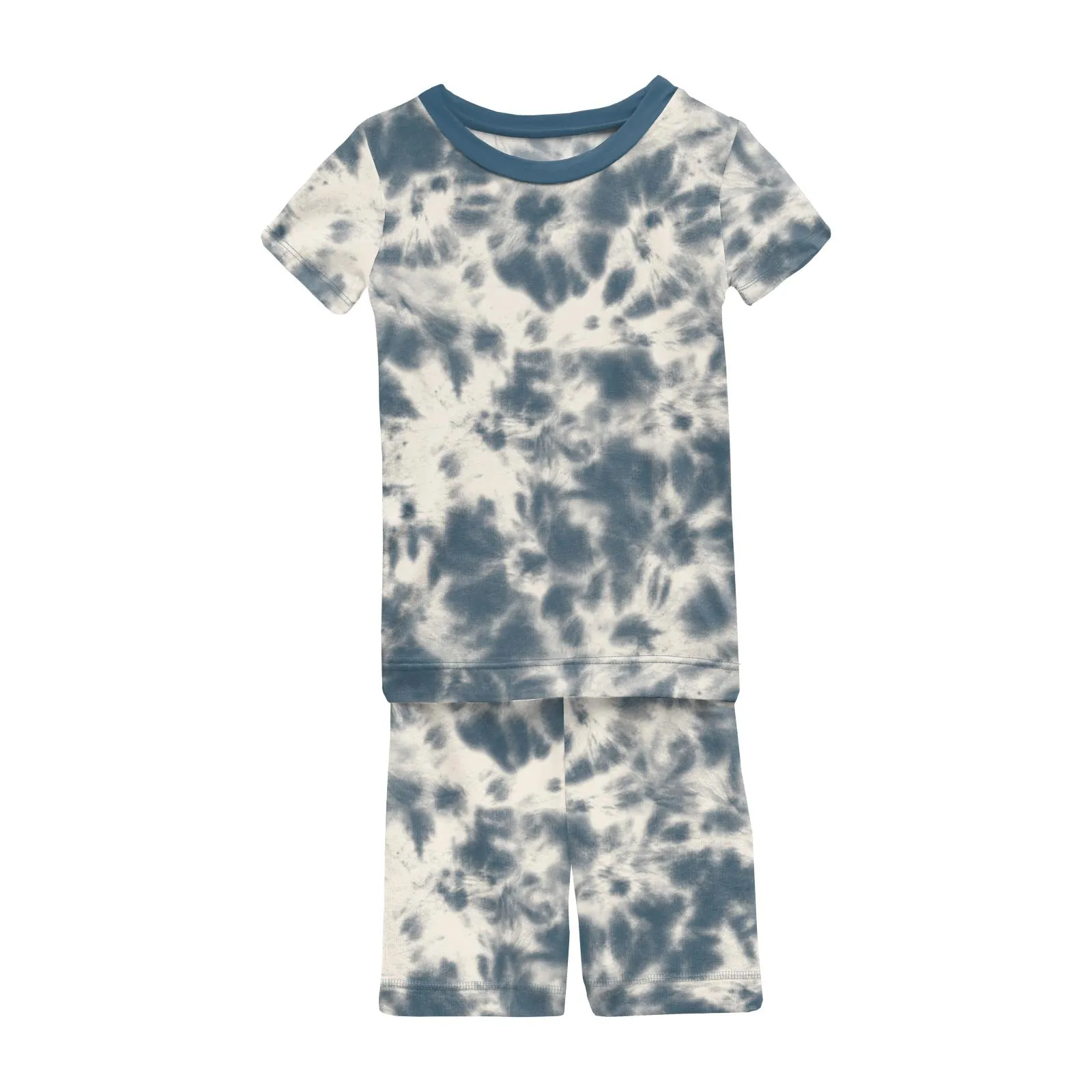 KicKee Pants Deep Sea Tie Dye S/S Pajama Set with Shorts