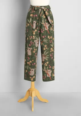 Kinship With Koalas Wide-Leg Pants