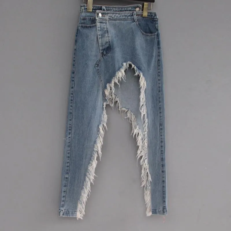 KittenAlarm - Mercedes High Cut Denim Skirt