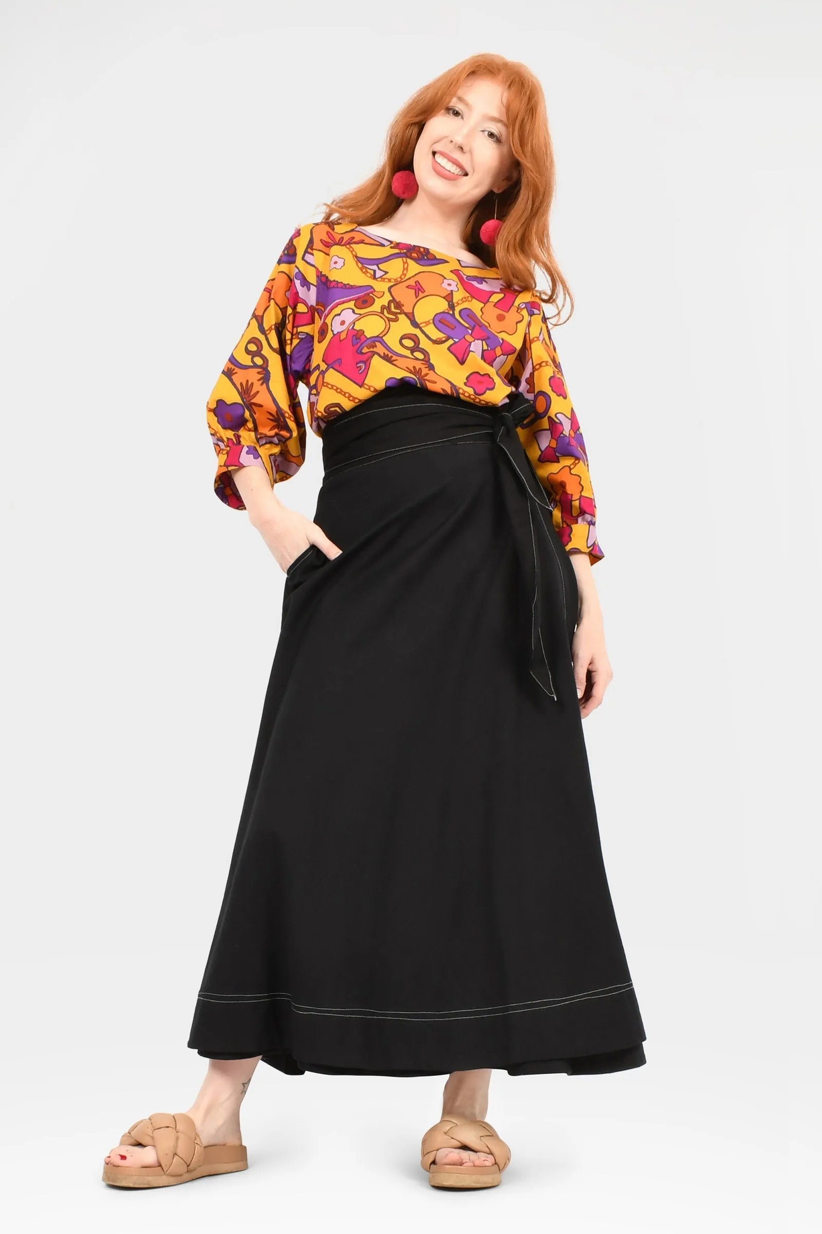 Lara Maxi Wrap Skirt