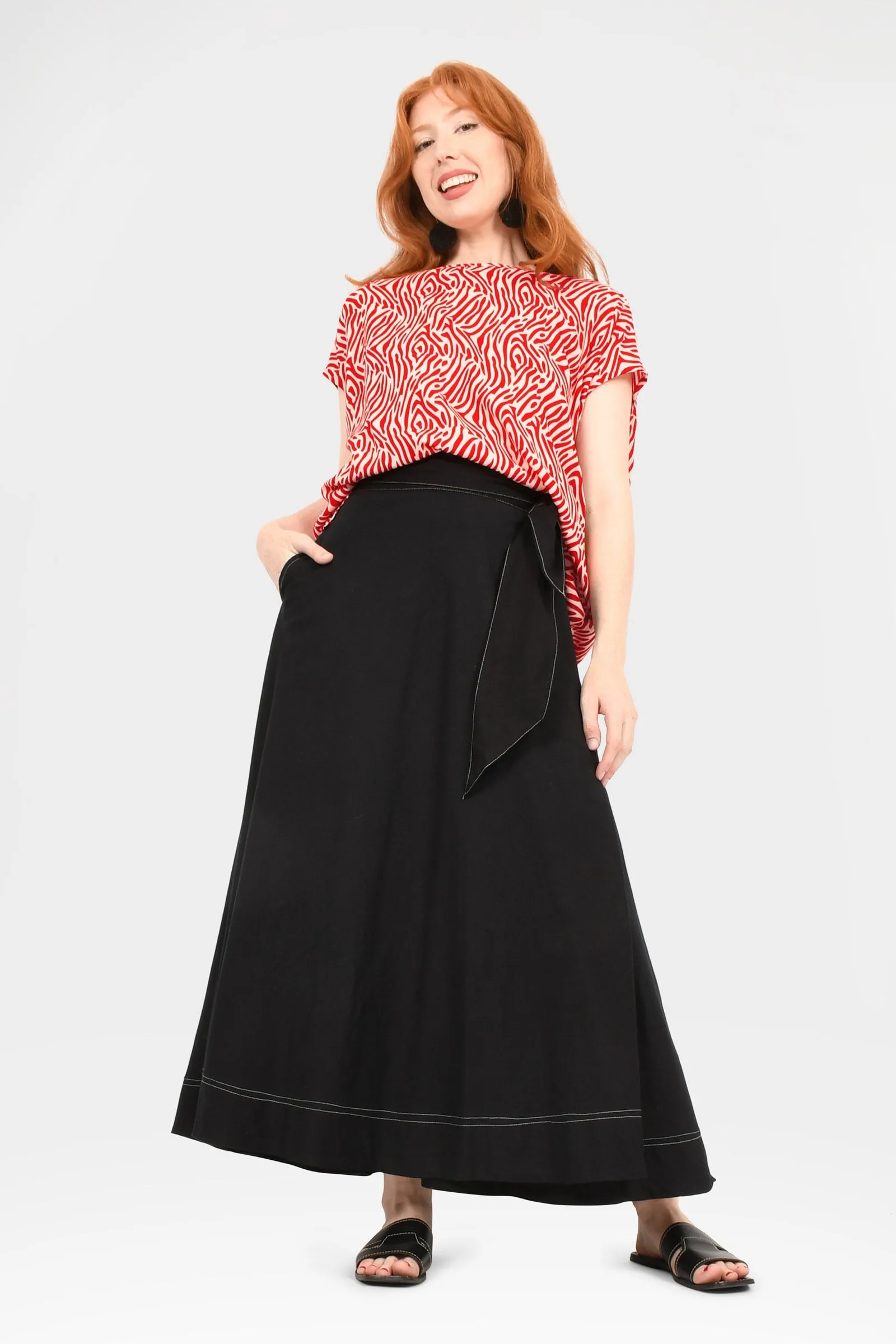 Lara Maxi Wrap Skirt