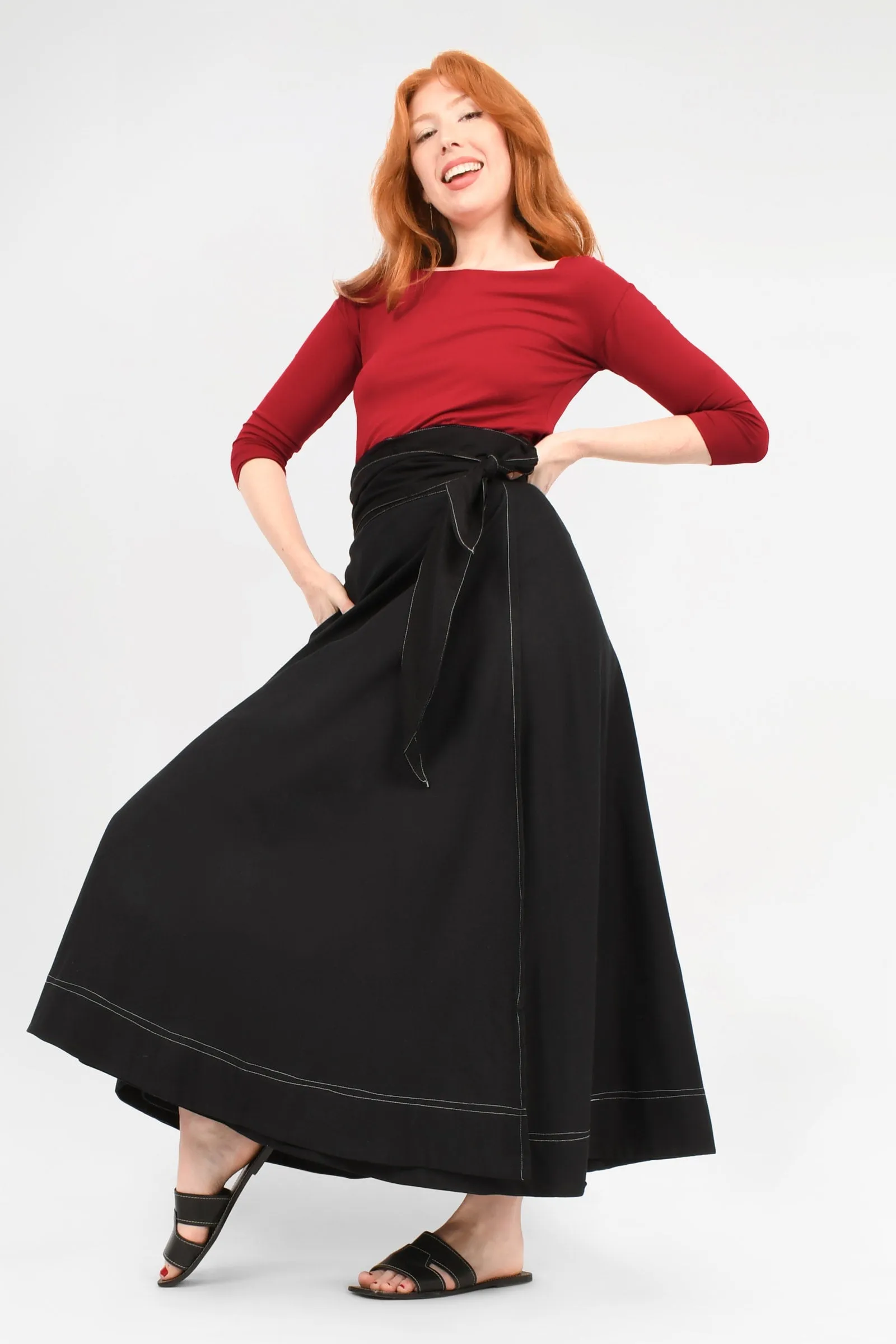 Lara Maxi Wrap Skirt