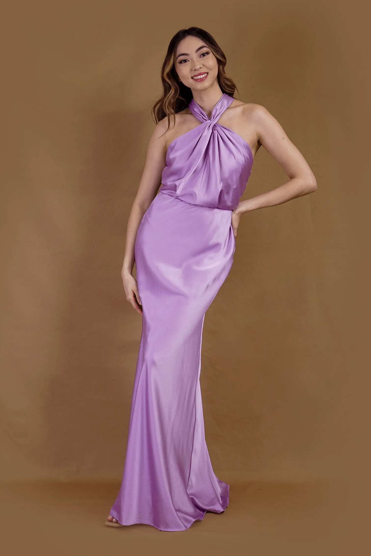 Lavender Halter Gown