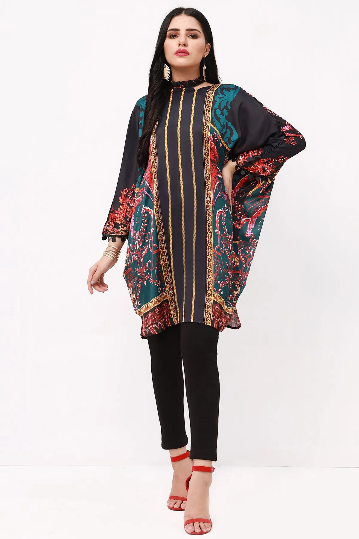 Layla Printed Tunic Top - S22 - WTN0004