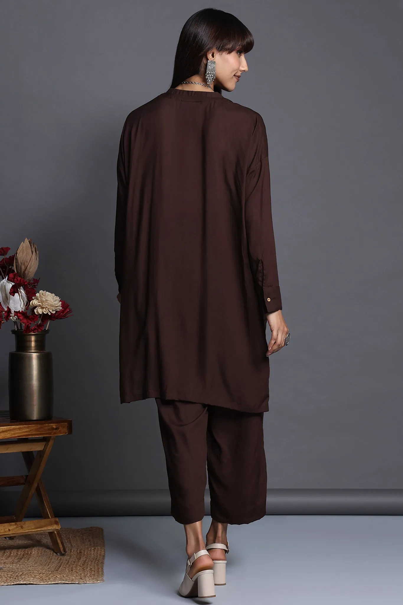 leisure tunic - cinnamon spice & whispered luxury