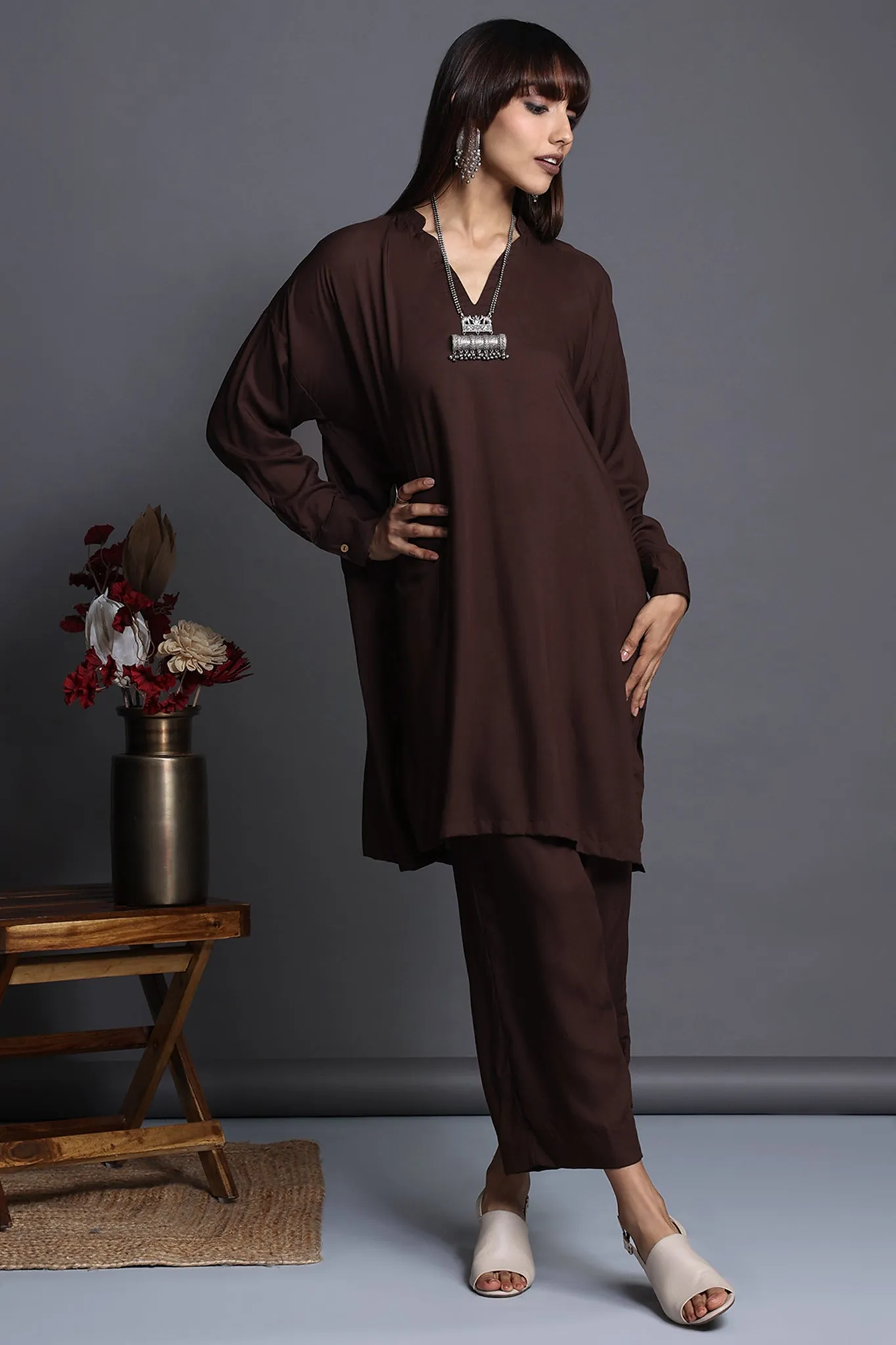 leisure tunic - cinnamon spice & whispered luxury