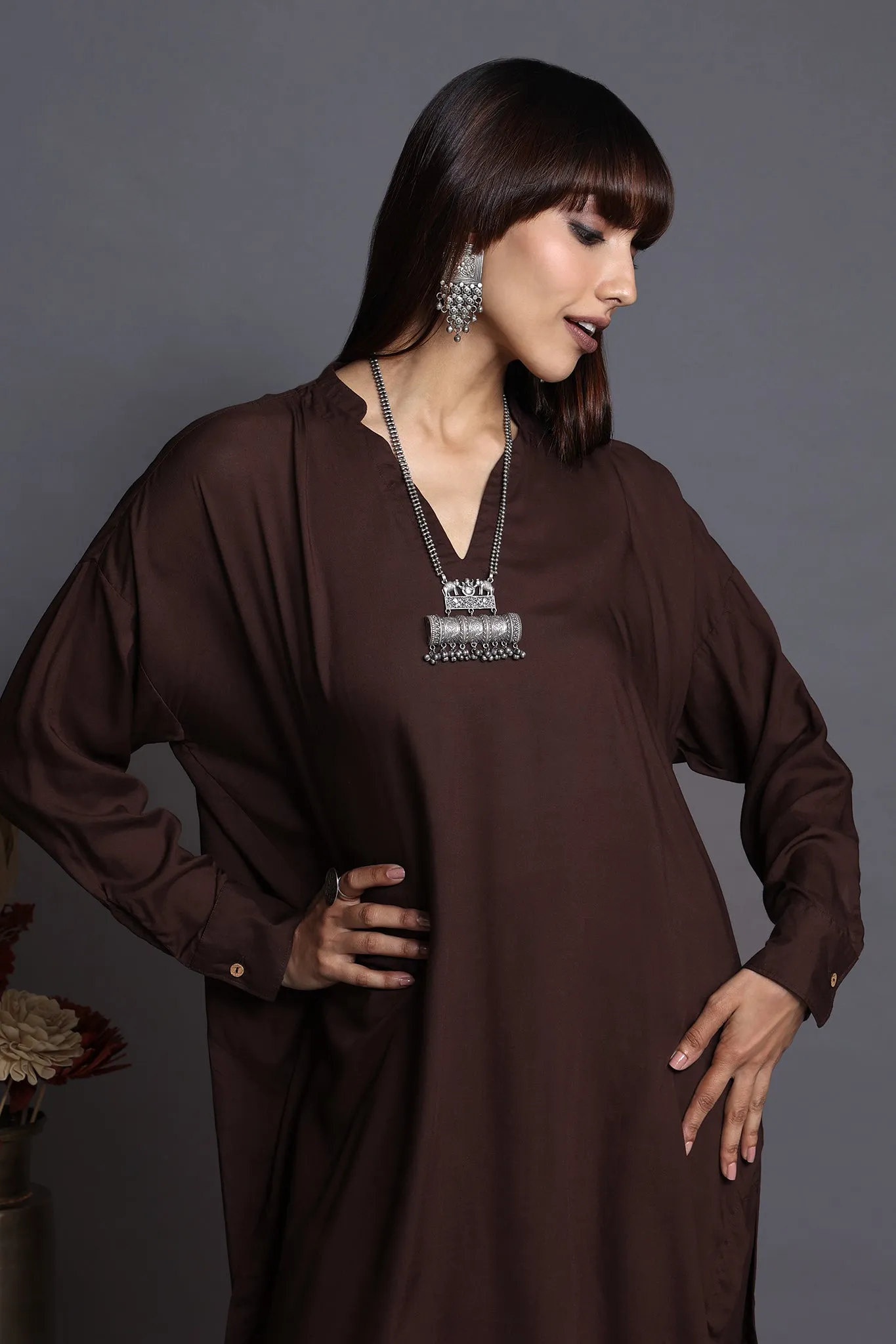 leisure tunic - cinnamon spice & whispered luxury