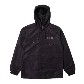 Lights Out Hooded Coaches Jacket (Black)