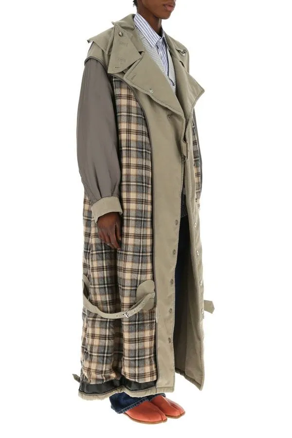 MAISON MARGIELA | Multicolor cotton reversible oversize 'Anonymity of the lining' trench coat