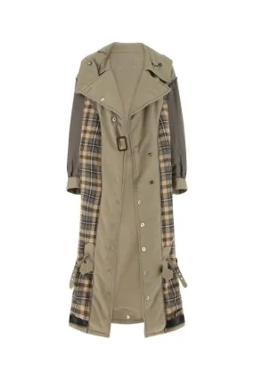 MAISON MARGIELA | Multicolor cotton reversible oversize 'Anonymity of the lining' trench coat