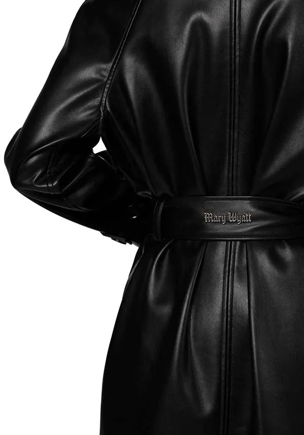 Mara Faux Leather | TRENCH COAT