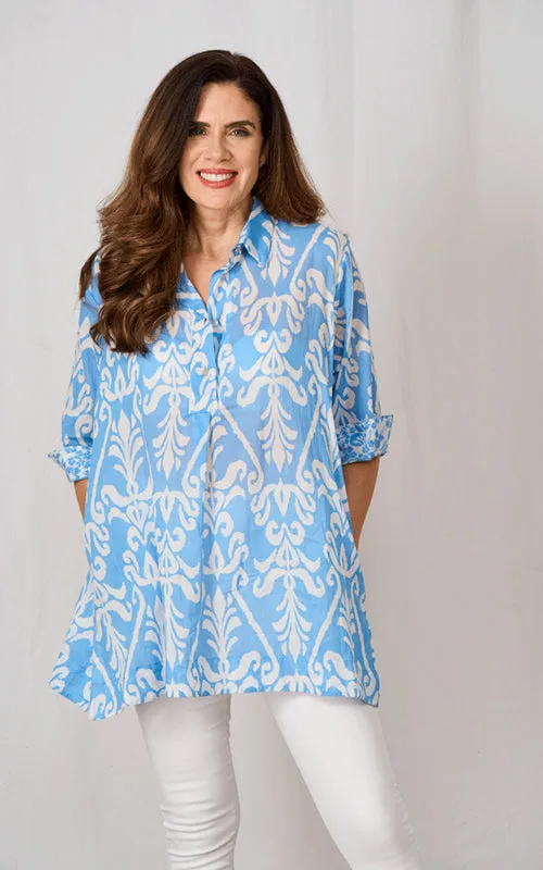 Maya Cotton Tunic Printed Pattern One Size