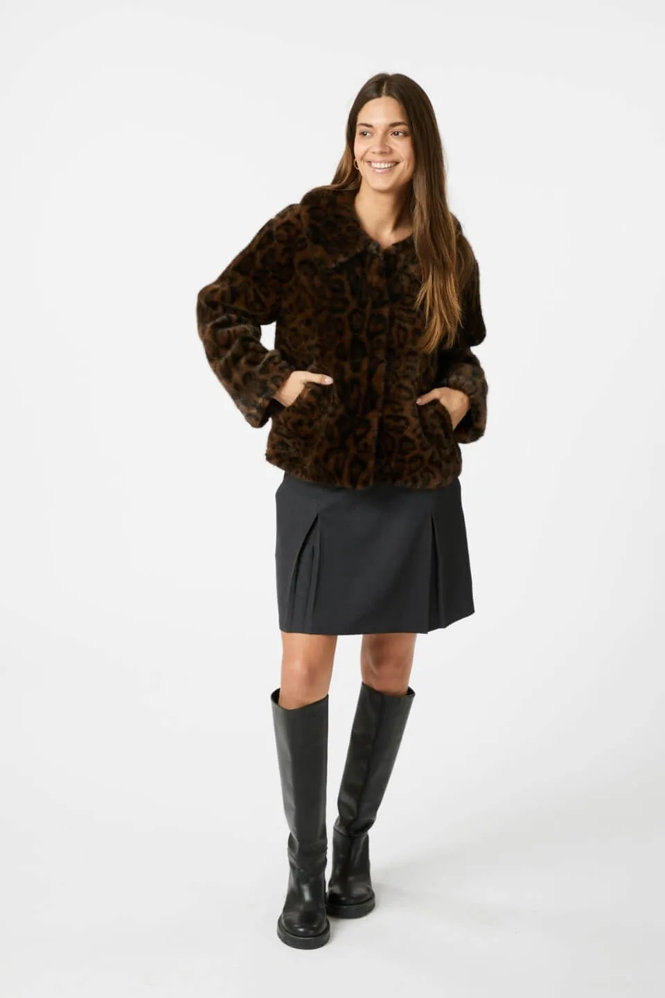 Melodie Leo Faux Fur Jacket