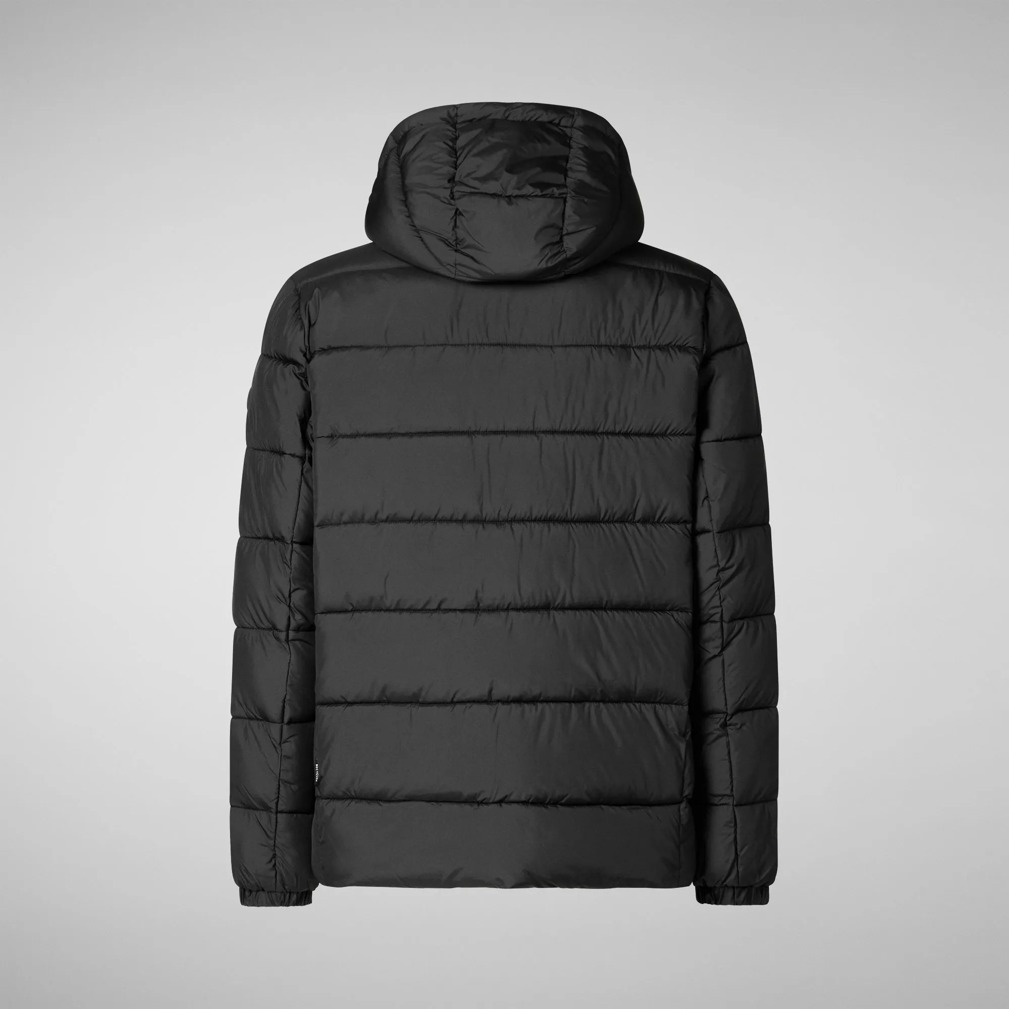 Men's  animal free hooded Animal free Puffer jacket Boris in Black