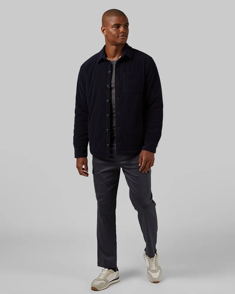 MEN'S CORDUROY SHERPA-LINED SHIRT JACKET