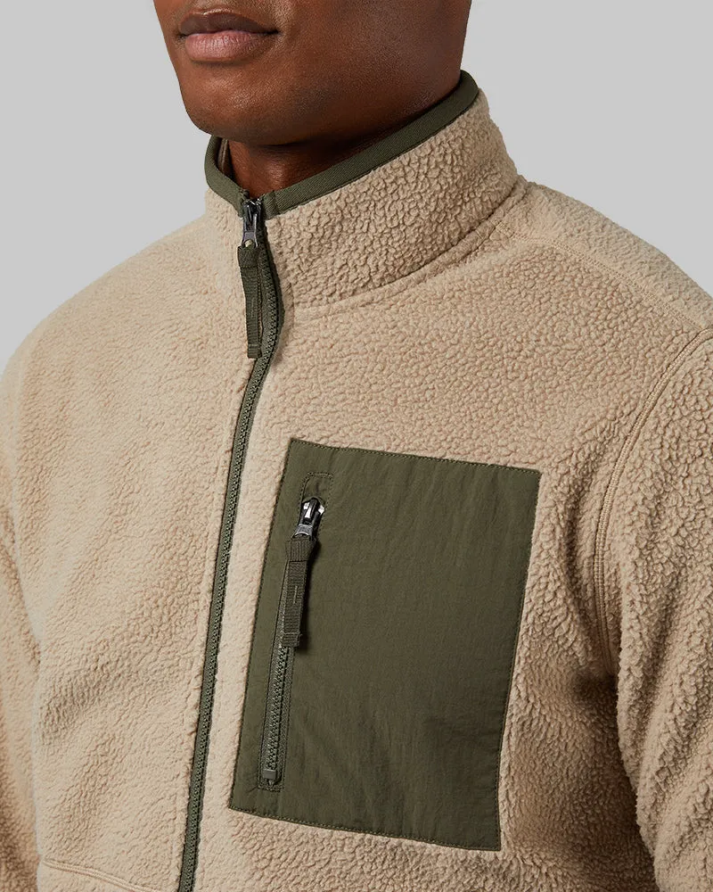 MEN'S OUTDOOR SHERPA FULL ZIP JACKET