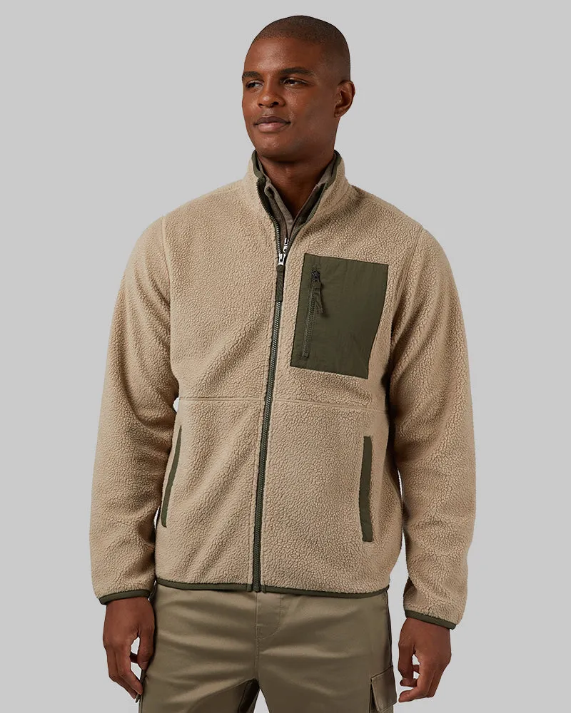 MEN'S OUTDOOR SHERPA FULL ZIP JACKET