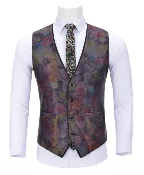 Men's Suit Vests Dress Slim Fit Formal Vest Wedding