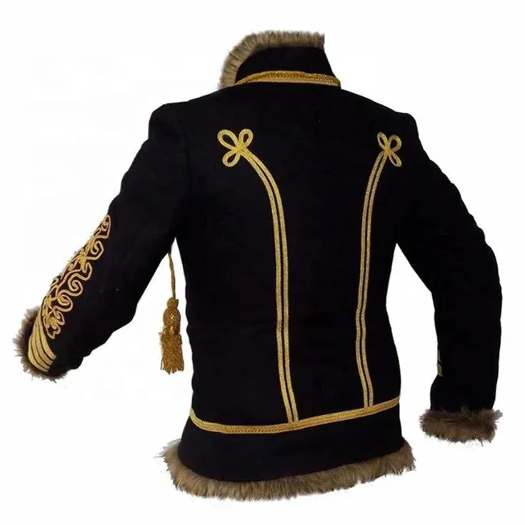 Military Napoleonic Hussar Jacket Tunic Pelisse Jimi Hendrix - Hussar Jacket